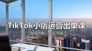 TikTok小店运营出单课，从开店选品、运营出单、发货回款，进行全流程讲解-小yi资源站